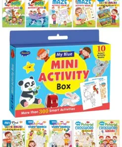 My Blue Mini Activity Box — Set of 10 Activity Books