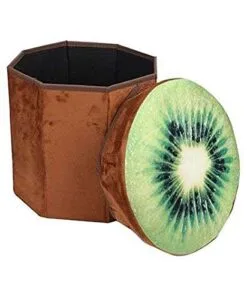 Kiwi Print Storage box cum stool