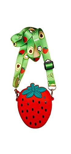 Buy Sardar Ji Ki Dukan Pop It Bag Pineapple Shape Sling Bag , Silicone  Adorable Bag With 2 Straps And Cute Keychain Accessory Multicolor  (Strawberry, Red) Online at Best Price
