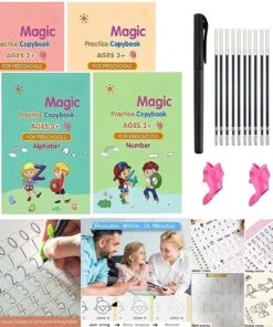 Magic Sank Books (set of 4) with 5 refills and a gripper