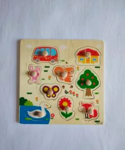 Peg Board Puzzle set for Toddlers