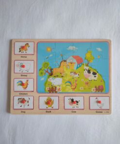 jigsaw Animals Puzzles peg boards for Toddlers