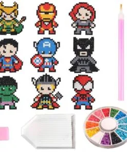 DIY Superhero Theme Diamond Painting 5D Stickers Tool Kit