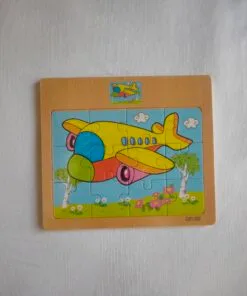 12 Pieces Wooden Puzzle – Aeroplane