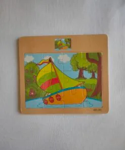 12 Pieces Wooden Puzzle – Yatch