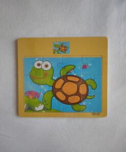 12 Pieces Wooden Puzzle - Turtle