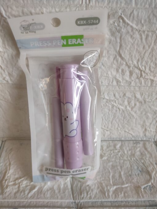 Little Learns Pen Shaped Eraser (Purple) - Image 2