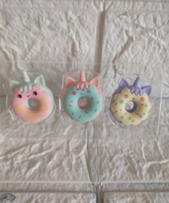 Unicorn Donut Eraser Set