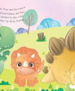 Alternative view of Dino Day Out-Touch and Feel Board book for toddlers-1+years