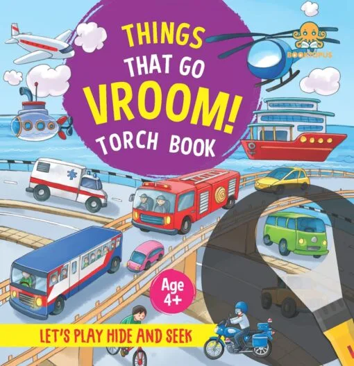Booktopus Torch Discovery — Things That Go Vroom! (Ages 4+)